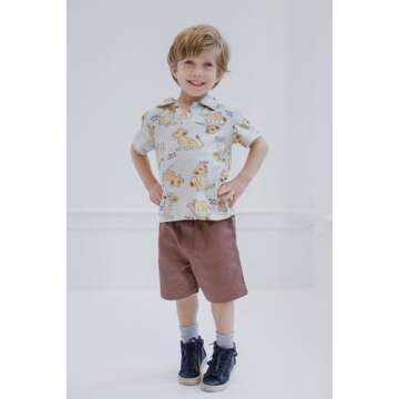 Disney Lion King Simba Toddler Boys Polo Shirt and Shorts 5T