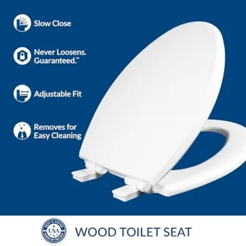 Mayfair Kendall Slow Close Toilet Seat for All Toilets