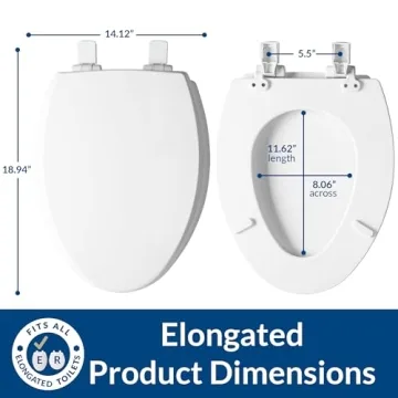 Mayfair Kendall Slow Close Toilet Seat for All Toilets