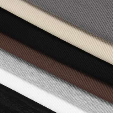 Artfish Women's Square Neck Long Sleeve Ribbed Slim Fitted Casual Basic Crop Top (Mocha Brown, L)