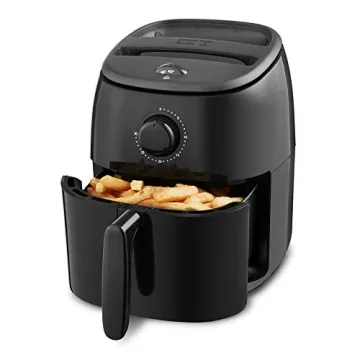 DASH Tasti-Crisp™ Electric Air Fryer Oven, 2.6 Qt., Black – Compact Air Fryer for Healthier Food...
