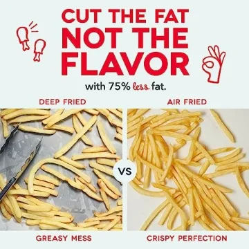 DASH Tasti-Crisp Air Fryer Oven 2.6 Qt for Healthier Meals