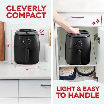 DASH Tasti-Crisp Air Fryer Oven 2.6 Qt for Healthier Meals