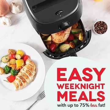 DASH Tasti-Crisp Air Fryer Oven 2.6 Qt for Healthier Meals