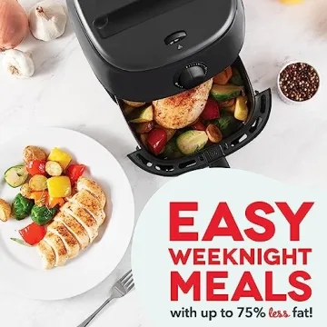 DASH Tasti-Crisp Air Fryer Oven 2.6 Qt for Healthier Meals