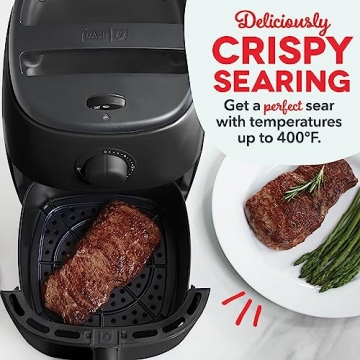 DASH Tasti-Crisp Air Fryer Oven 2.6 Qt for Healthier Meals