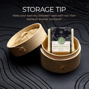 Viori Citrus Yao Shampoo and Conditioner Bar Set with Holder