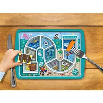 Genuine Fred DINNER WINNER Kids' Dinner Tray, Pirate