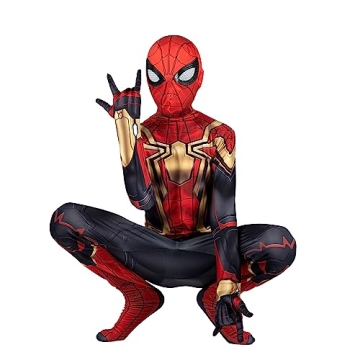 Marvel Spider-Man Official Deluxe Youth Zentai Costume - XS Spandex