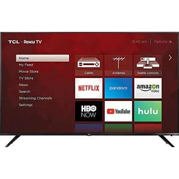 TCL 55R617 55-inch 4K HDR Roku Smart TV Bundle