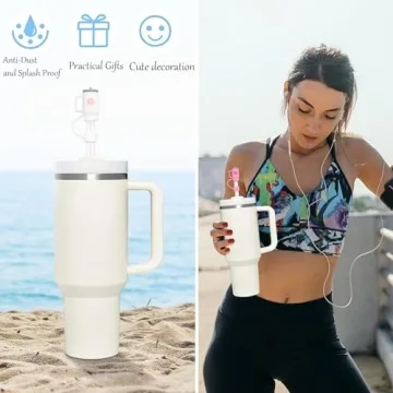 Durable Silicone Straw Topper for Stanley Cups - 11Pcs