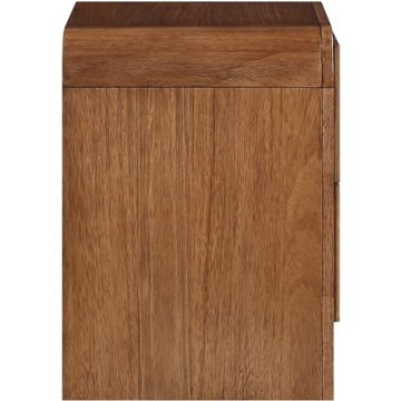 Meridian Art Deco Night Stand Walnut Finish 26" W x 21" D