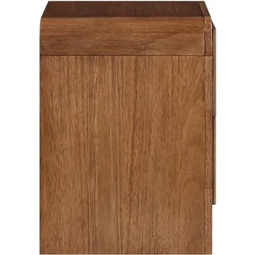 Meridian Art Deco Night Stand Walnut Finish 26" W x 21" D