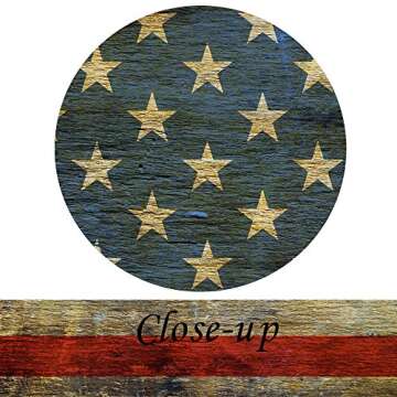 KREATIVE ARTS - 3 Panel Retro America Flag Canvas Wall Art Honored Nation Symbol Picture Framed and Stretched USA Flag Canvas Print Wall Decor for Office Decoration