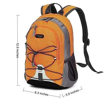 10L Small Hiking Backpack for Kids Ages 3-6 Girls Boys Under 4 feet, Mini Waterproof Outdoor Sport T...