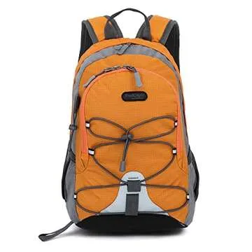 10L Small Hiking Backpack for Kids Ages 3-6 Girls Boys Under 4 feet, Mini Waterproof Outdoor Sport Travel Camping Daypack (Orange)