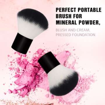 Daubigny Kabuki Brush for Makeup Blending and Coverage