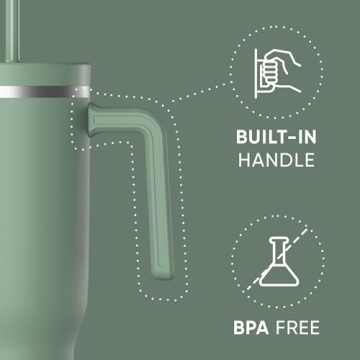 Hydrapeak Voyager 40 Oz Insulated Tumbler with Straw