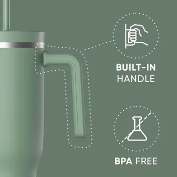 Hydrapeak Voyager 40 Oz Insulated Tumbler with Straw