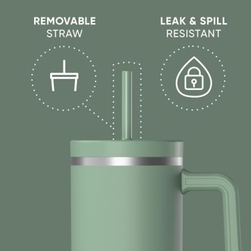 Hydrapeak Voyager 40 Oz Insulated Tumbler with Straw