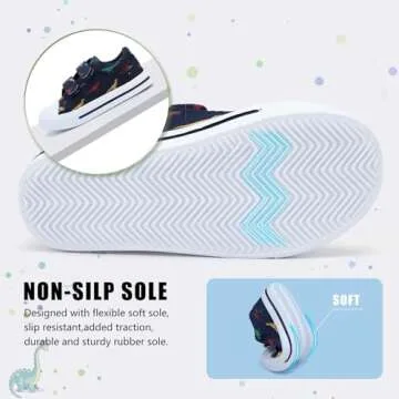 STQ Toddler Shoes for Boys Slip On Canvas Sneakers