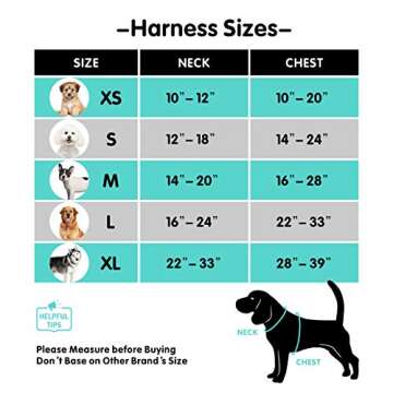 PoyPet Reflective Soft Breathable Mesh Dog Harness Choke-Free Double Padded Vest with Adjustable Nec...