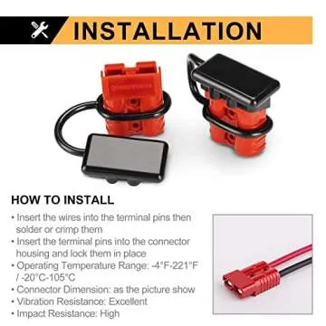 BUNKER INDUST 50A Quick Connect/Disconnect Plug Kit