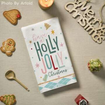 Artoid Mode Festive Blue Nutcrackers Christmas Towels