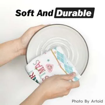 Artoid Mode Festive Blue Nutcrackers Christmas Towels