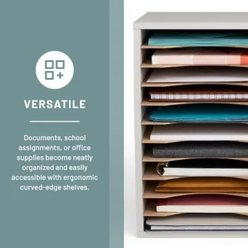 Safco Vertical Literature Organizer for Office and Classroom