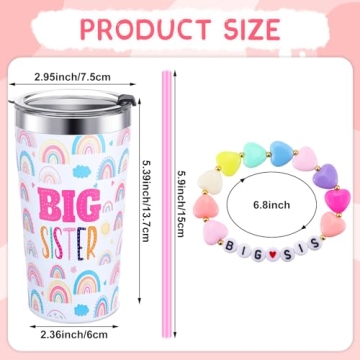 Pink Sister Cups - Insulated Stainless Steel 2 Pc Set