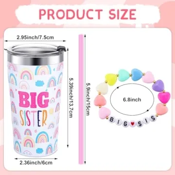 Pink Sister Cups - Insulated Stainless Steel 2 Pc Set