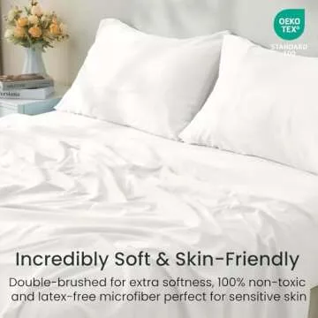 GOKOTTA Luxury Queen Sheet Set - Soft, Deep Pocket Comfort