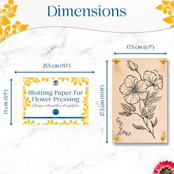 Easy Travel Flower Press Kit with Reusable Paper