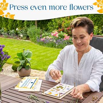 Easy Travel Flower Press Kit with Reusable Paper