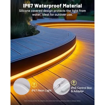 Smart Neon Rope Lights for Home & Gaming Decor