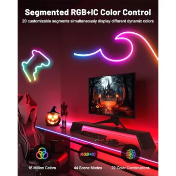 Smart Neon Rope Lights for Home & Gaming Decor