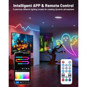 Smart Neon Rope Lights for Home & Gaming Decor