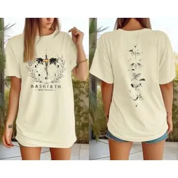 Book Oversized Shirt Women Funny Reading Shirts Book Fan Gift Tee Summer Casual Bookish Short Sleeve Tops Apricot