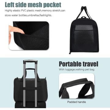 Wakytu Pet Carrier for Cats & Dogs, TSA Approved, Foldable