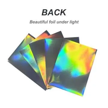 60 PCS Holographic Anime Card Sleeves for MTG, 67×92mm Cartoon Printing Top Loading Board Game Inner Trading Card Sleeves Card Protector Compatible with TCG/PTCG