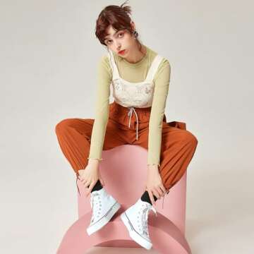 hash bubbie Unisex High Top Sneakers - Classic Canvas Shoes for All