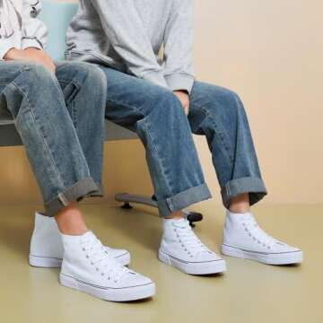 hash bubbie Unisex High Top Sneakers - Comfort Meets Style