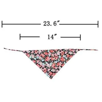 Stylish 4 Pack Dog Bandanas for Small Pets Unisex