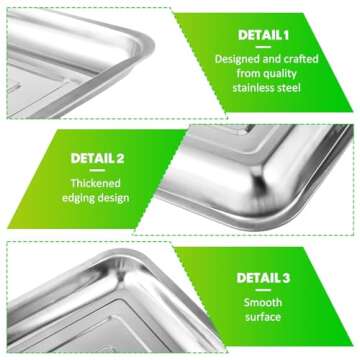 FillTouch Stainless Steel Seed Starter Trays - 10 Pack