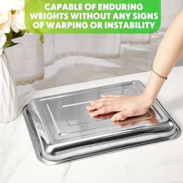 FillTouch Stainless Steel Seed Starter Trays - 10 Pack