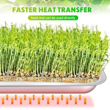 FillTouch Stainless Steel Seed Starter Trays - 10 Pack