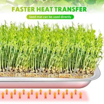 FillTouch Stainless Steel Seed Starter Trays - 10 Pack