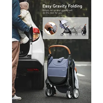 Besrey Self-Folding Lightweight Baby Stroller for Travel