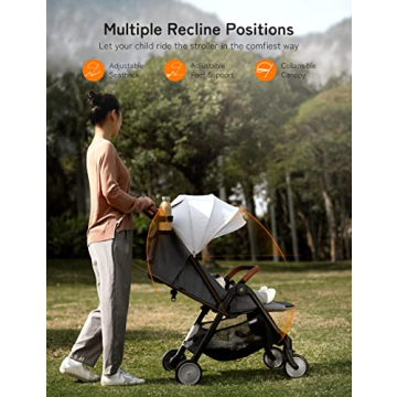 Besrey Self-Folding Lightweight Baby Stroller for Travel